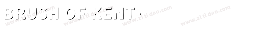 Brush Of Kent字体转换